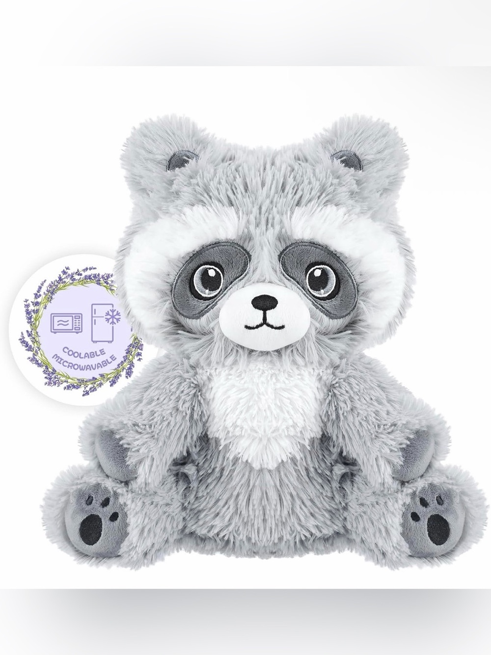 Raccoon heatable and coolable weighted animal NEW in Box